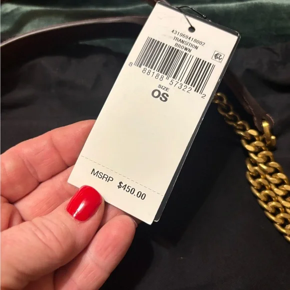 Ralph Lauren Chocolate Brown 2 way Suede Bag NWT - Picture 4 of 12